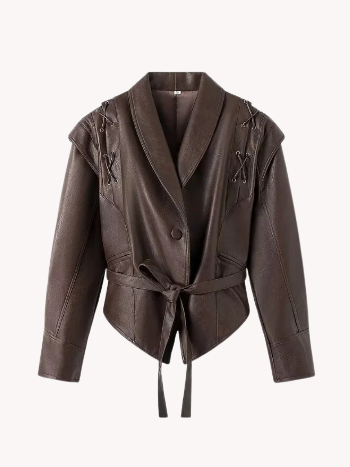 Asimetrik Vintage Crop Ceket