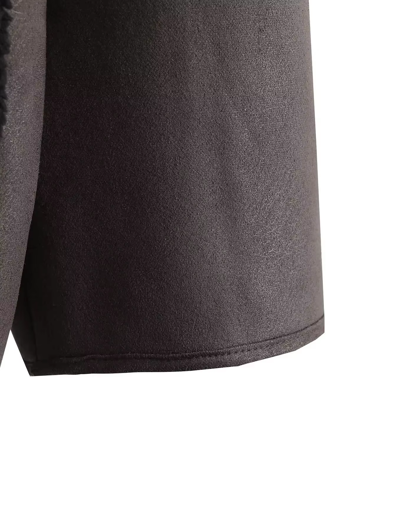 Suni Yünlü Deri Ceket