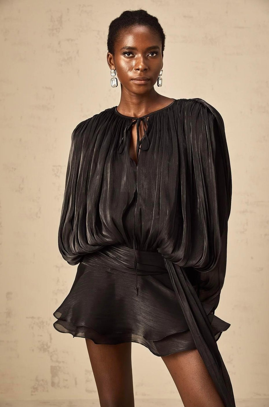 Evelyn Kuşaklı Mini Elbise