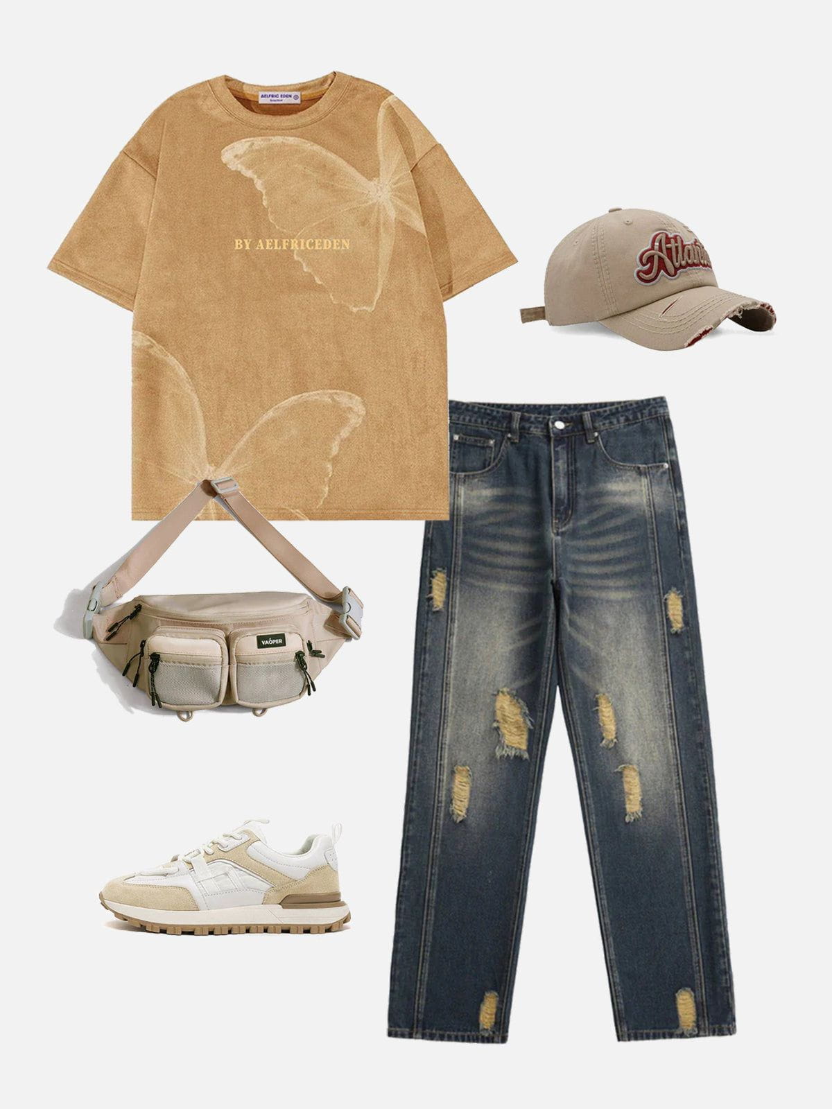 Vintage Suede Butterfly Tee