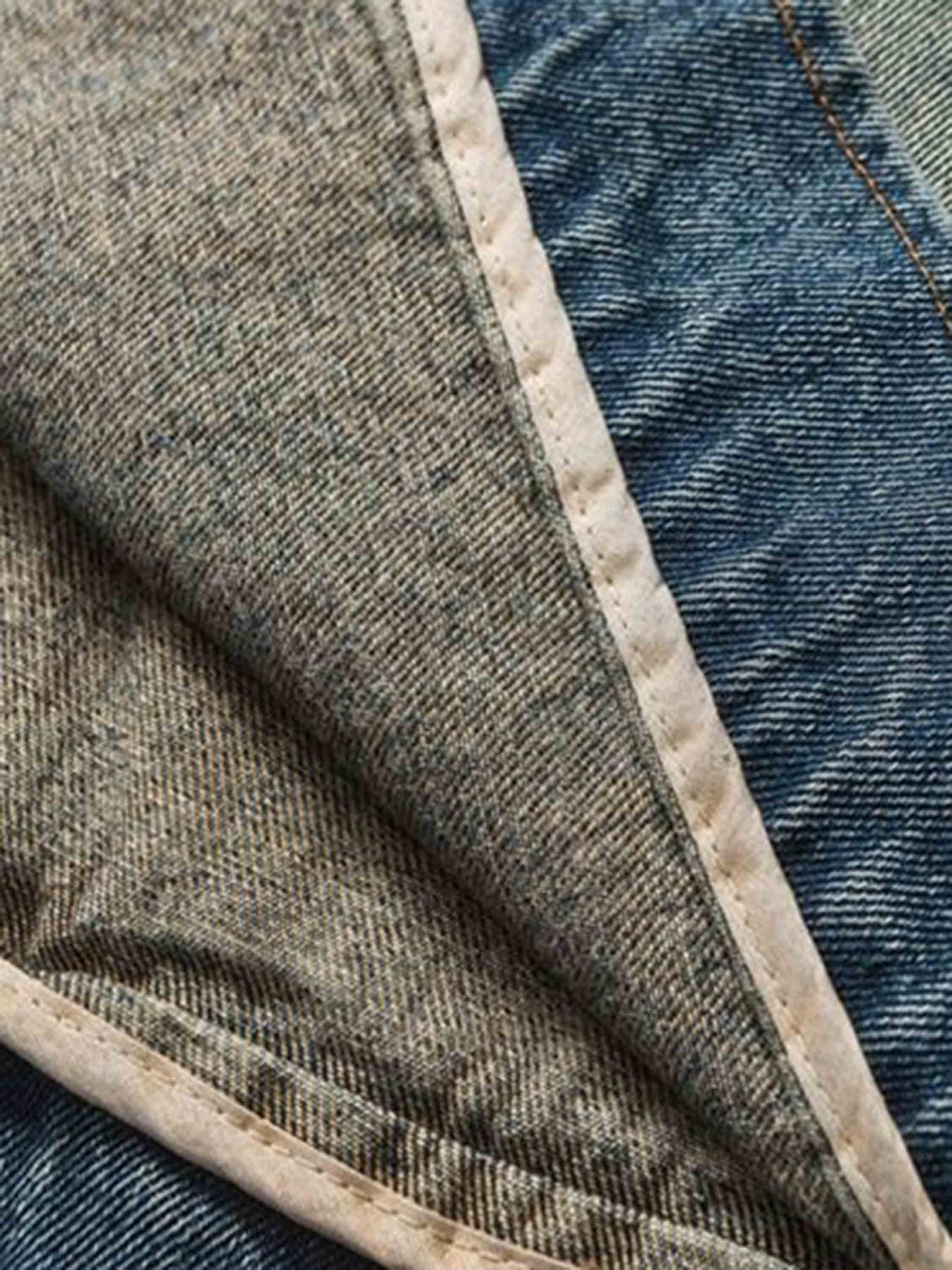 Badge Embroidered Denim Jacket