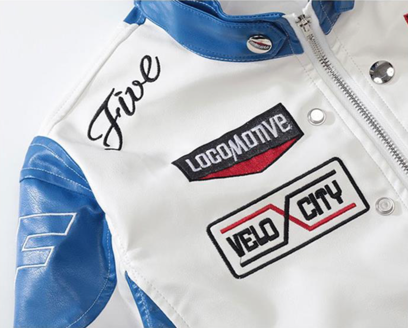 Biker Cropped Motorcycle Jacket