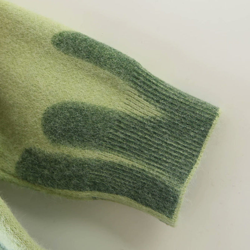 WAVES LINE KNITTING SWEATER