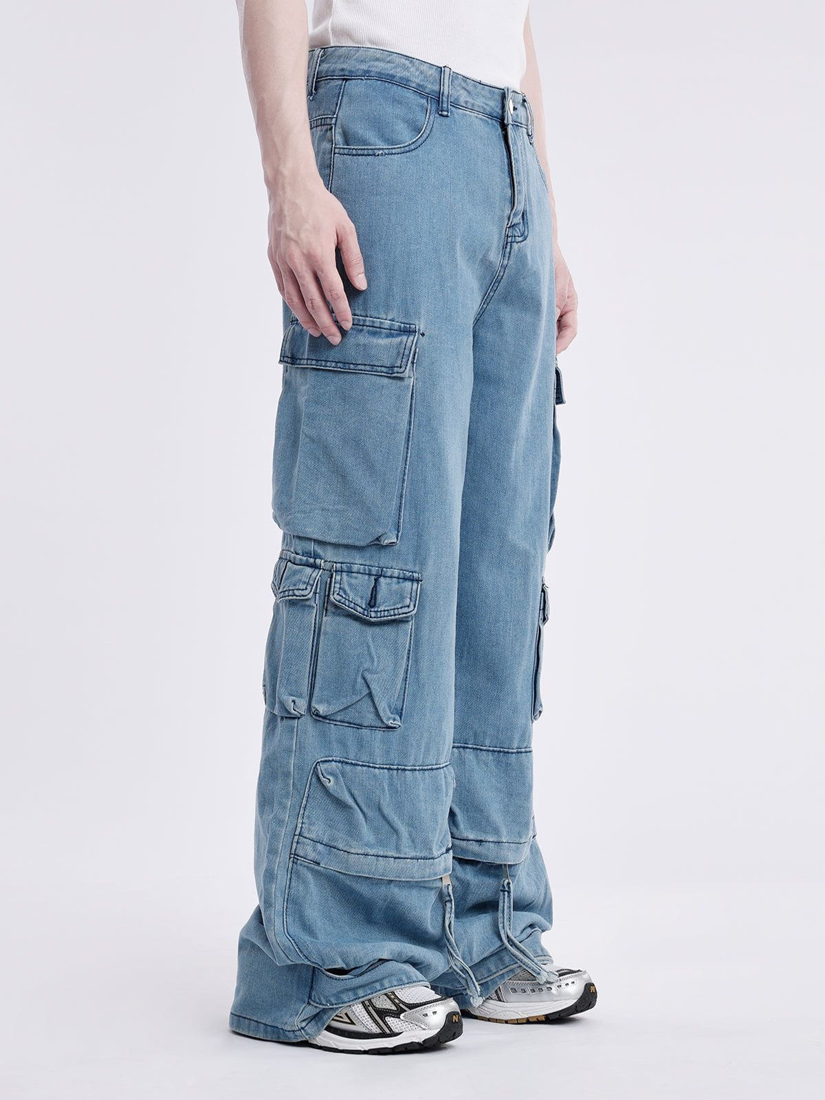 Multi Pocket Loose Jeans
