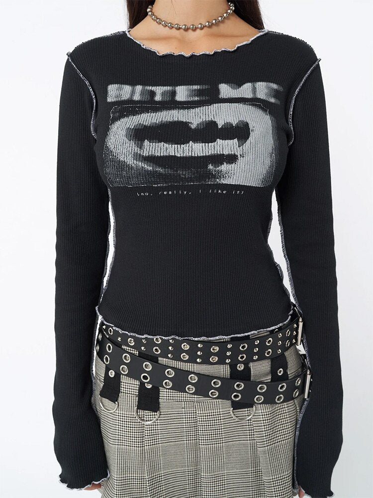 "BITE ME" LONG SLEEVES
