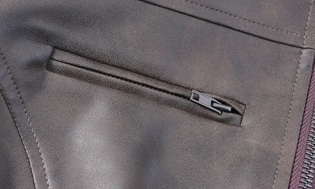 Street Leather Jacket Set