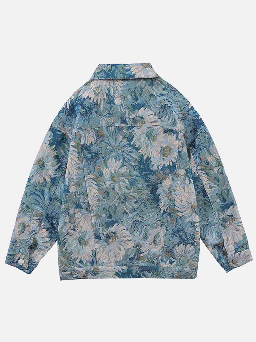 Flower Denim Jacket