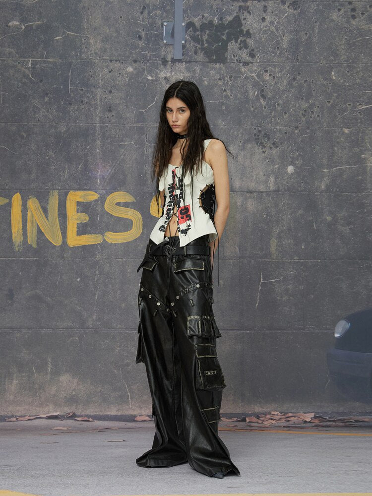 Letter Print Cropped Top