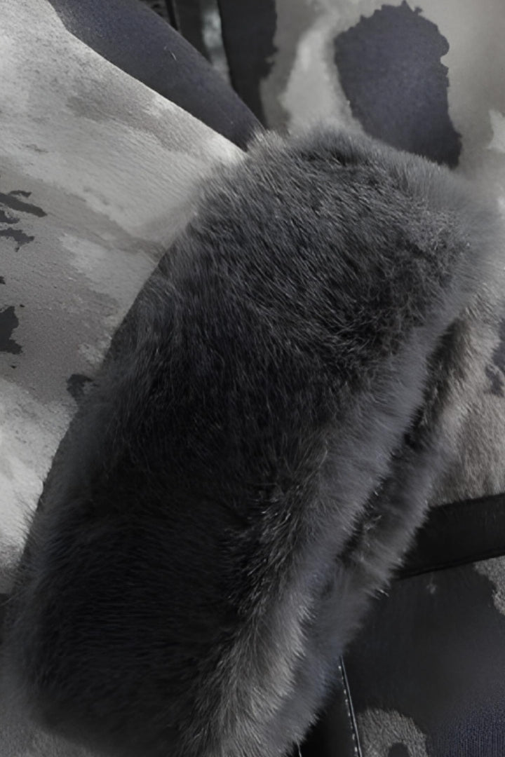 Leather Edgy Printed Jacket