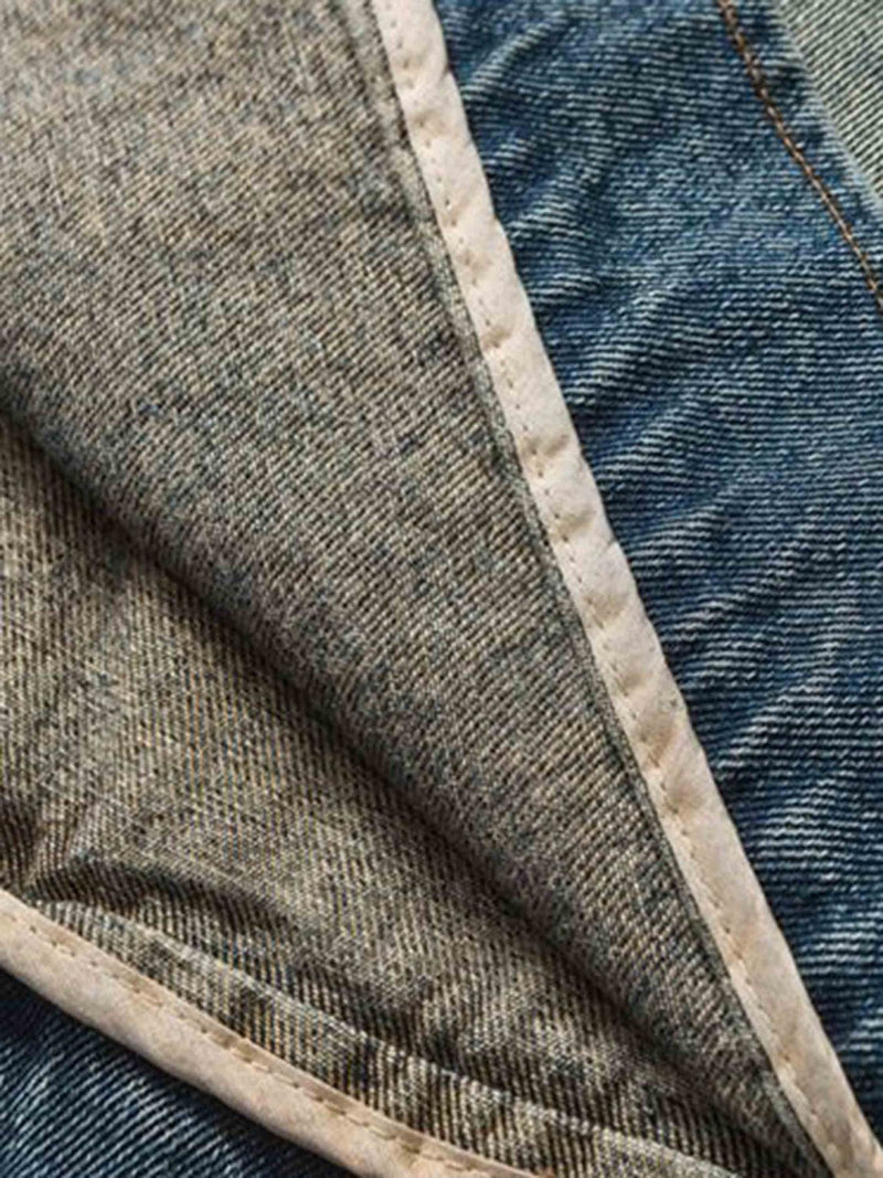 Badge Embroidered Denim Jacket