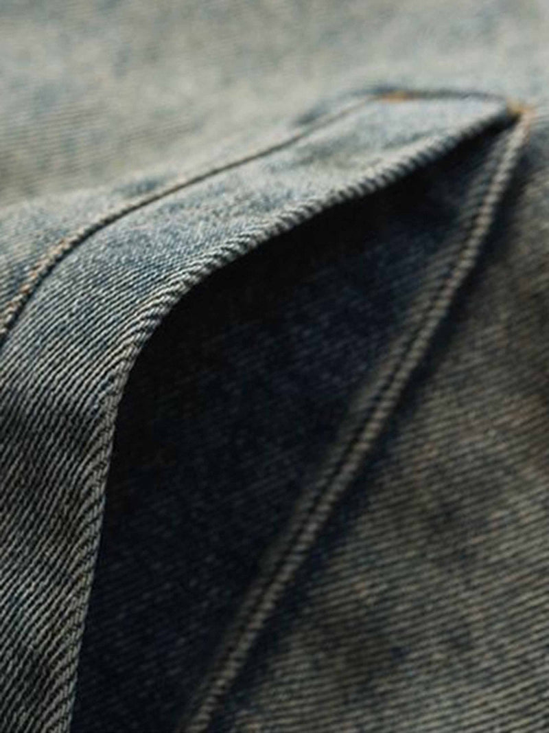 Badge Embroidered Denim Jacket