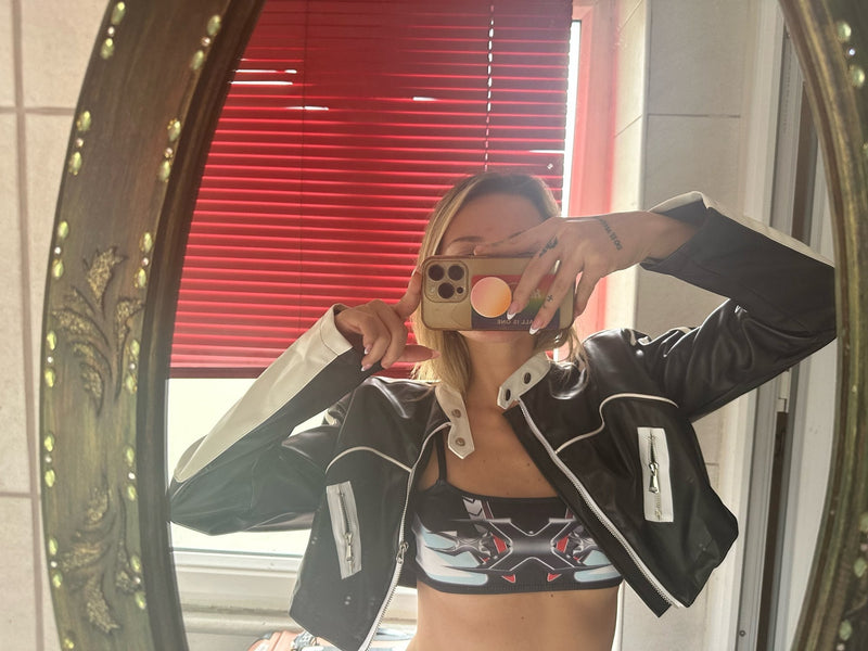 MOTORCYCLE BLACK STREET LEATHER JACKET