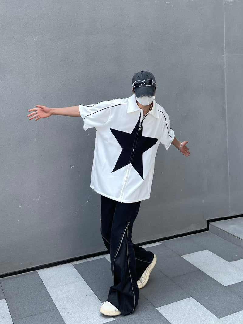 Star Splicing Shirts