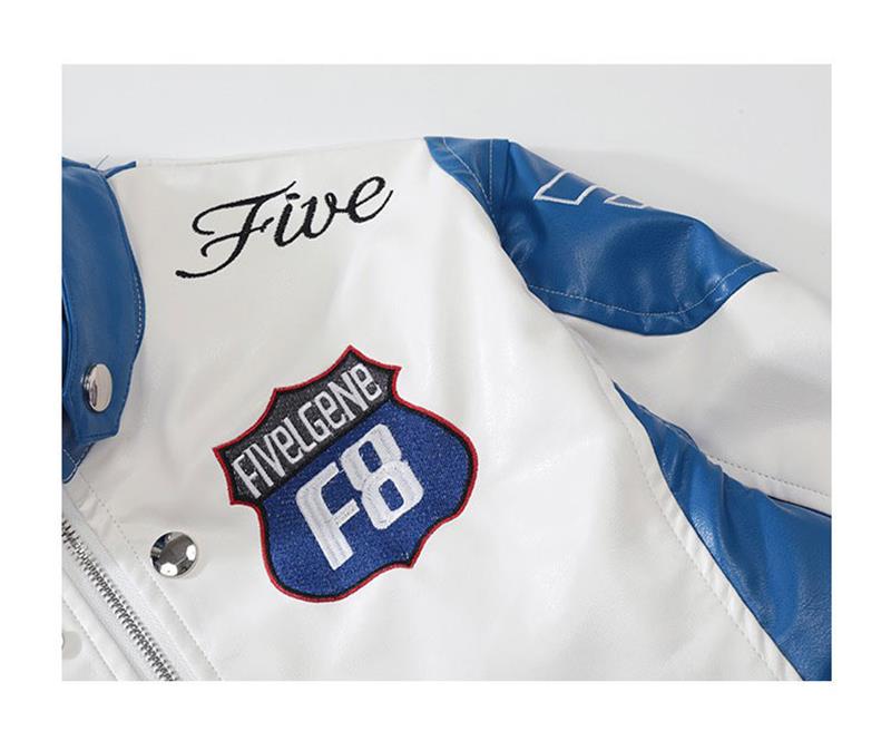 Biker Cropped Motorcycle Jacket