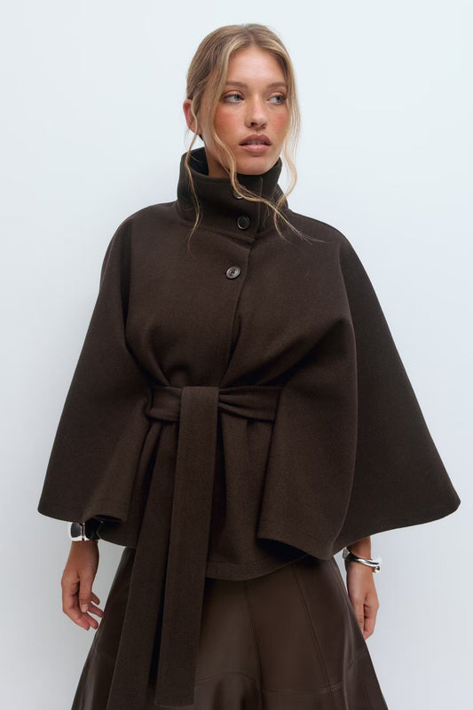 Solenne Cape Ceket