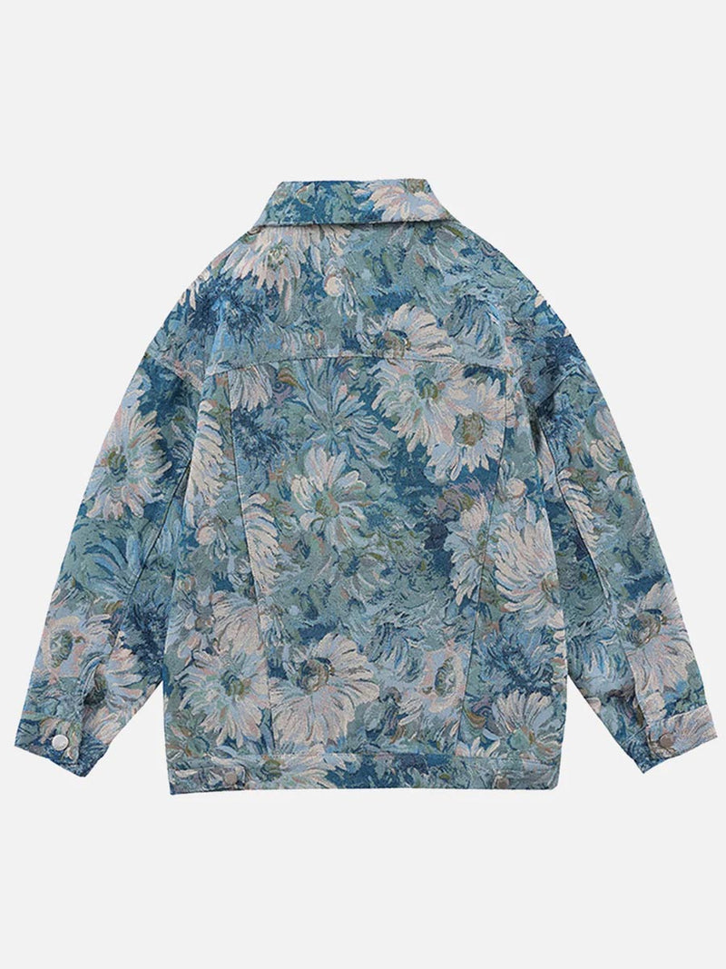 Flower Denim Jacket
