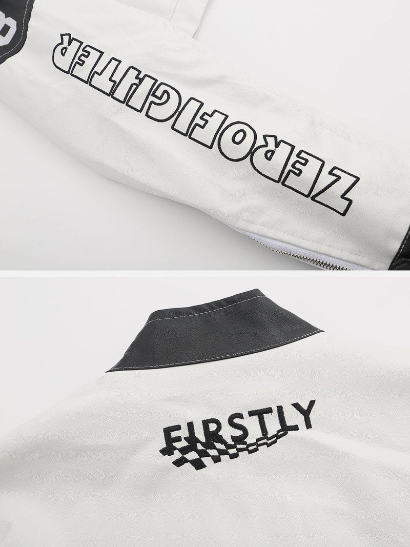 Biker Cropped Motorcycle Jacket