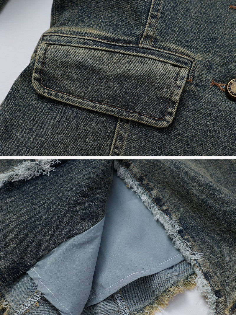Washed Vintage Denim Jacket