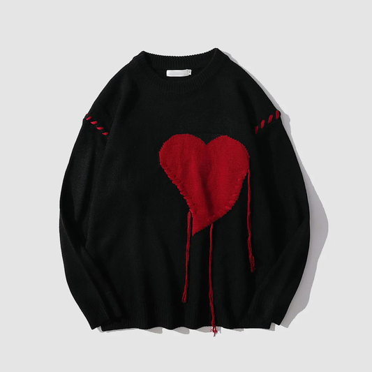 Heart Patch Sweater