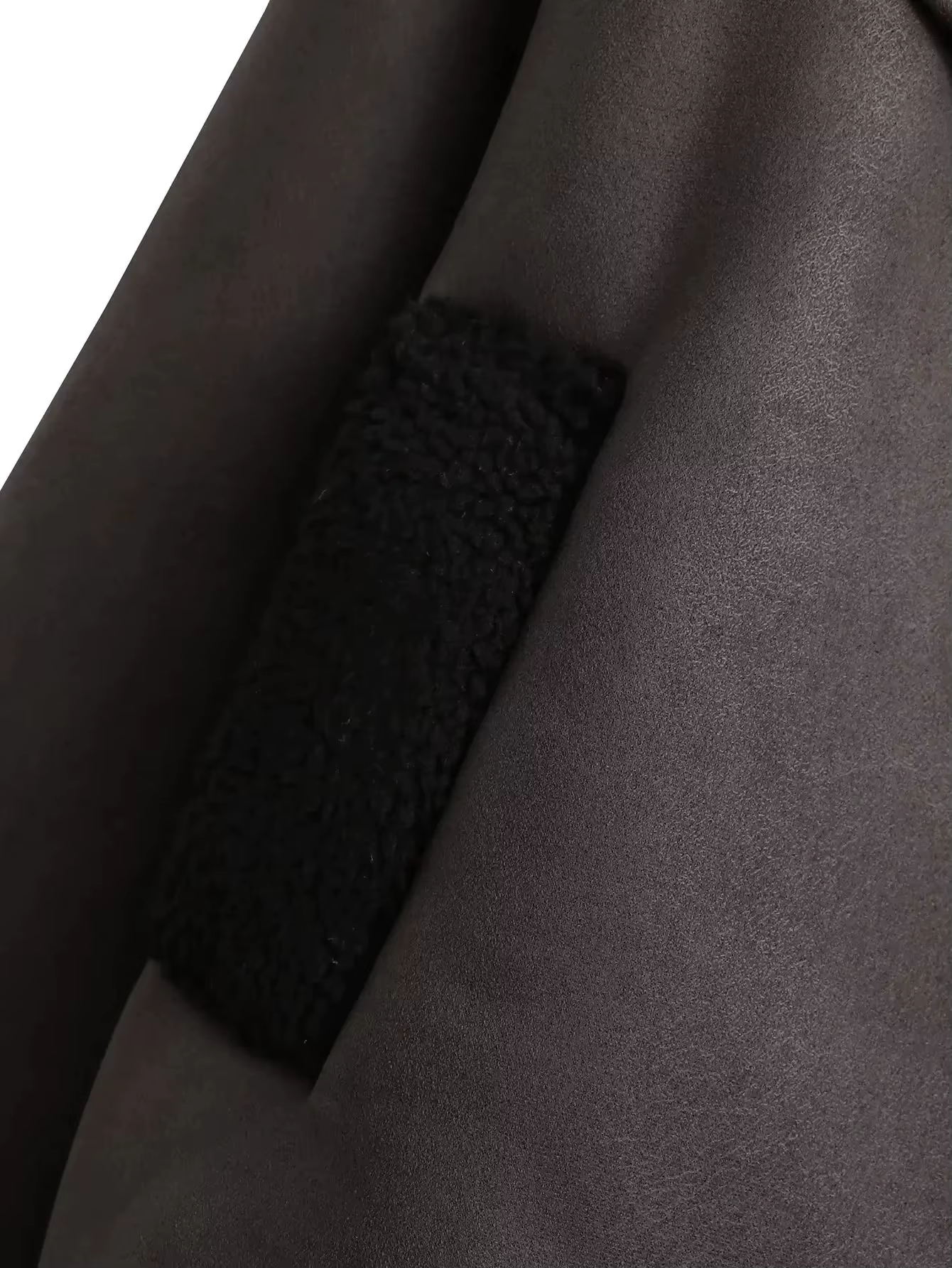 Suni Yünlü Deri Ceket