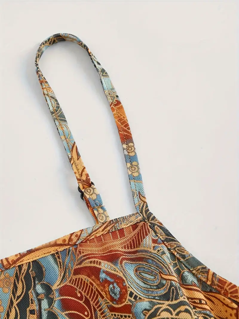 Sun Face Retro Elbise