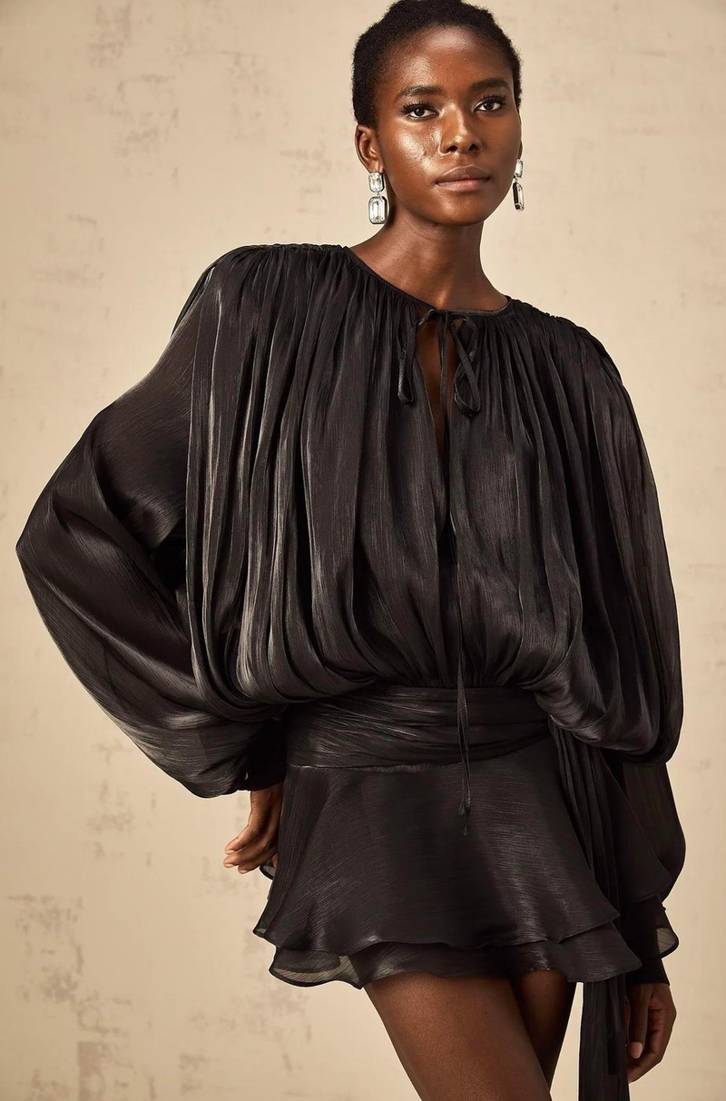 Evelyn Kuşaklı Mini Elbise