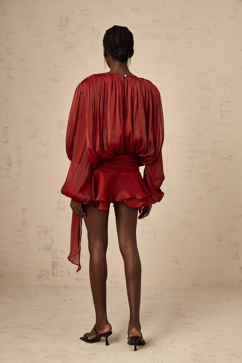 Evelyn Kuşaklı Mini Elbise