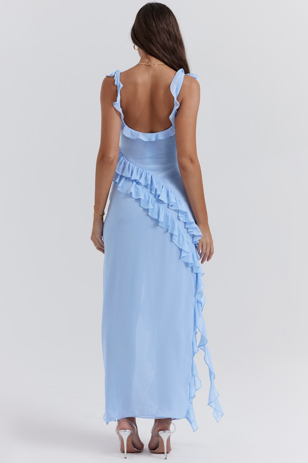 Ruffle Maxi Elbise