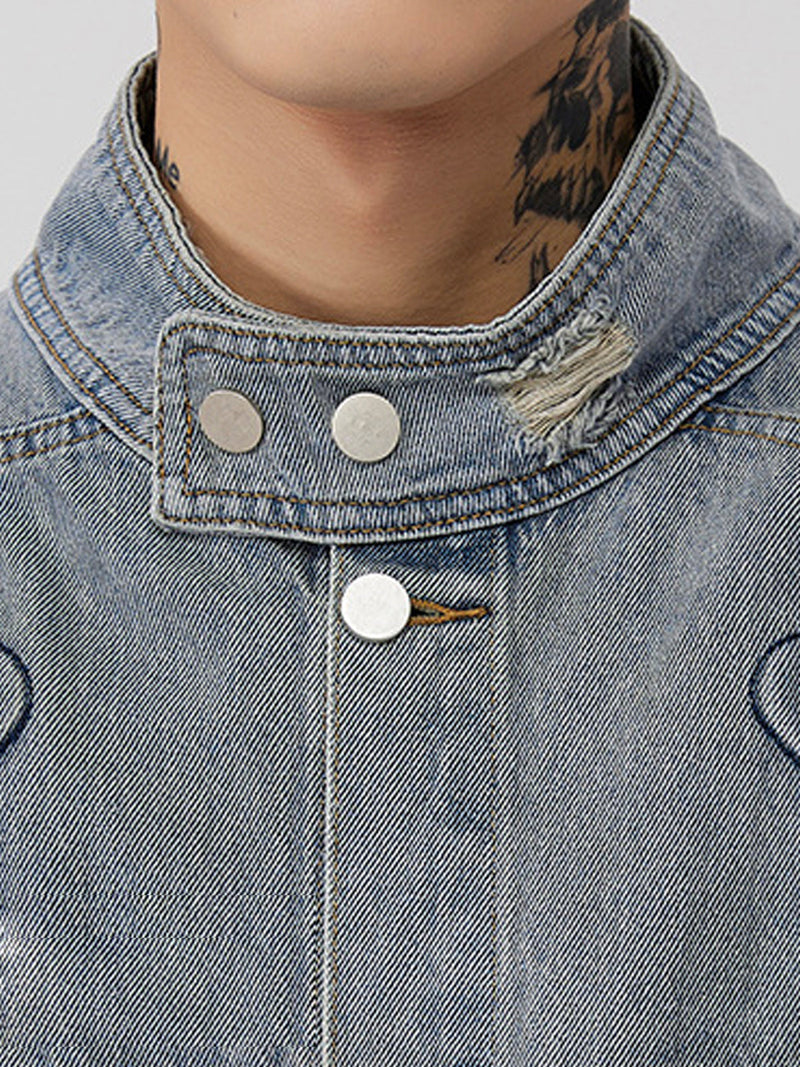 Street Motorcycle Fringe Embroidered Jacket