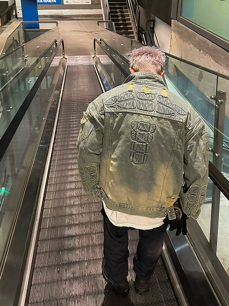 Street Motorcycle Fringe Embroidered Jacket