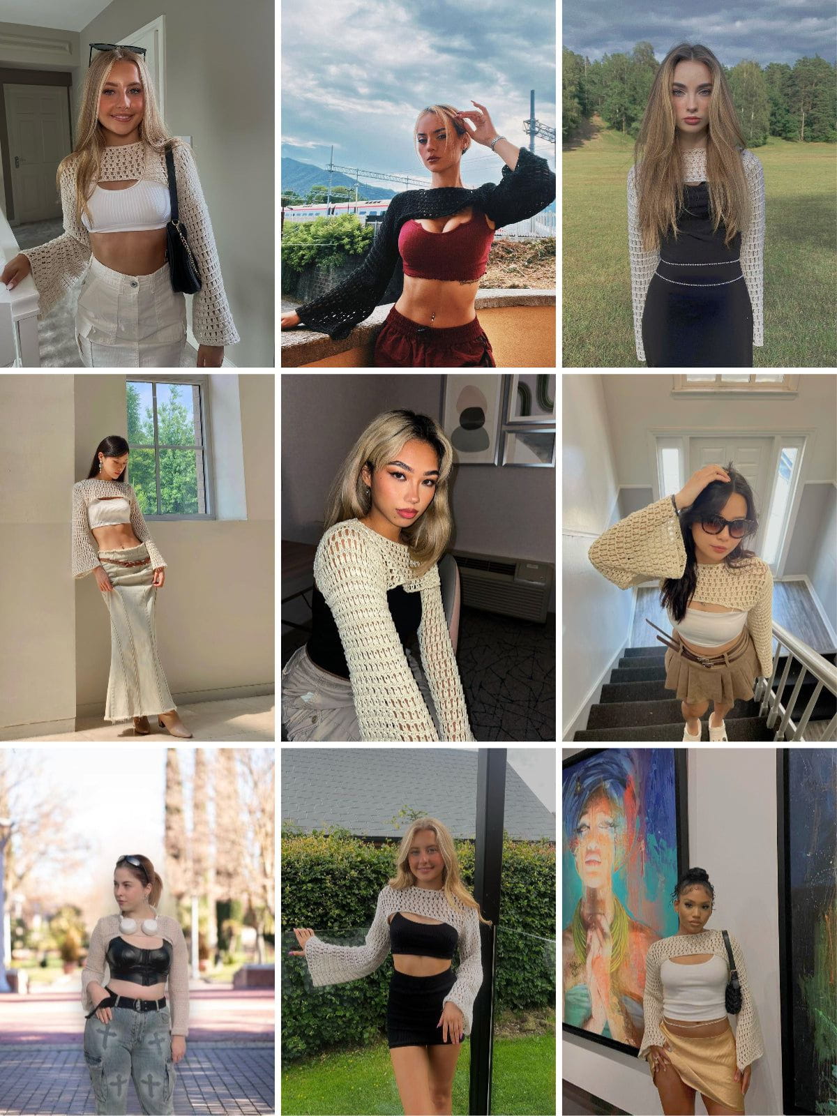 Hollow Out Sexy Knit Top