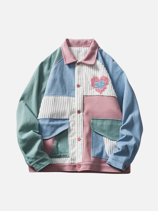 Heart Colorblock Jacket