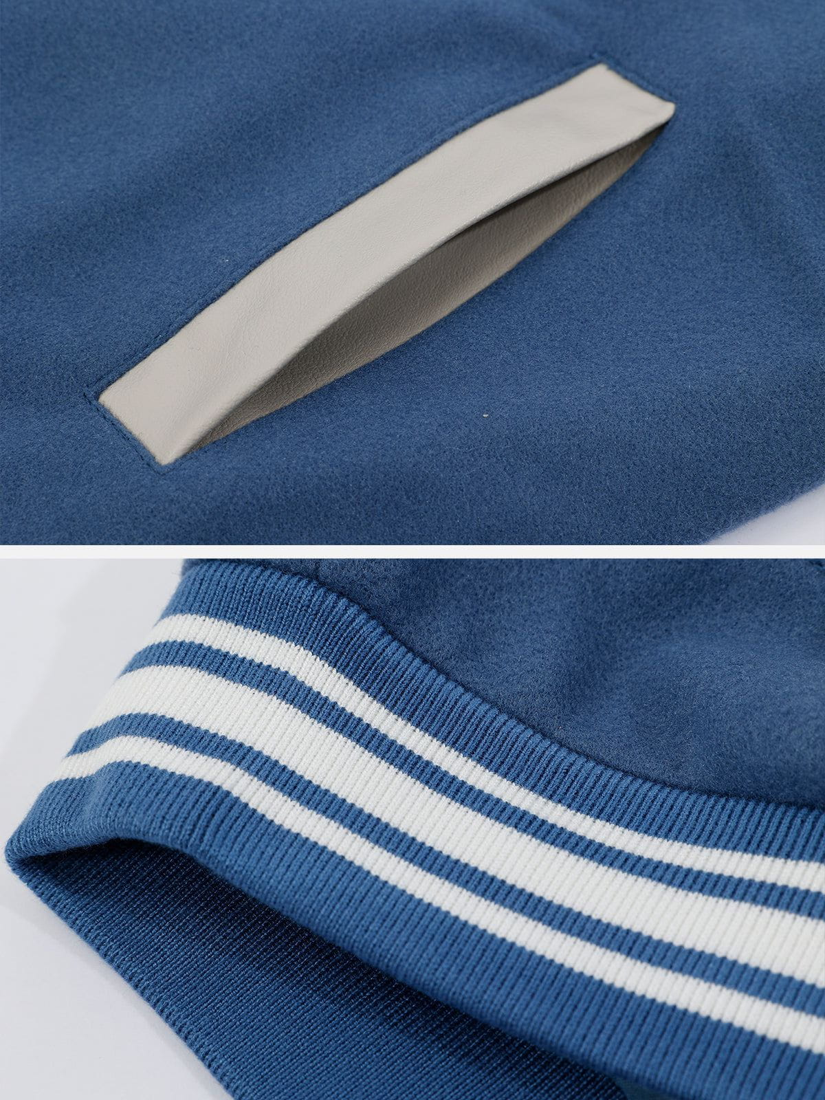 "Street Star" Letter Love Foaming Jacket