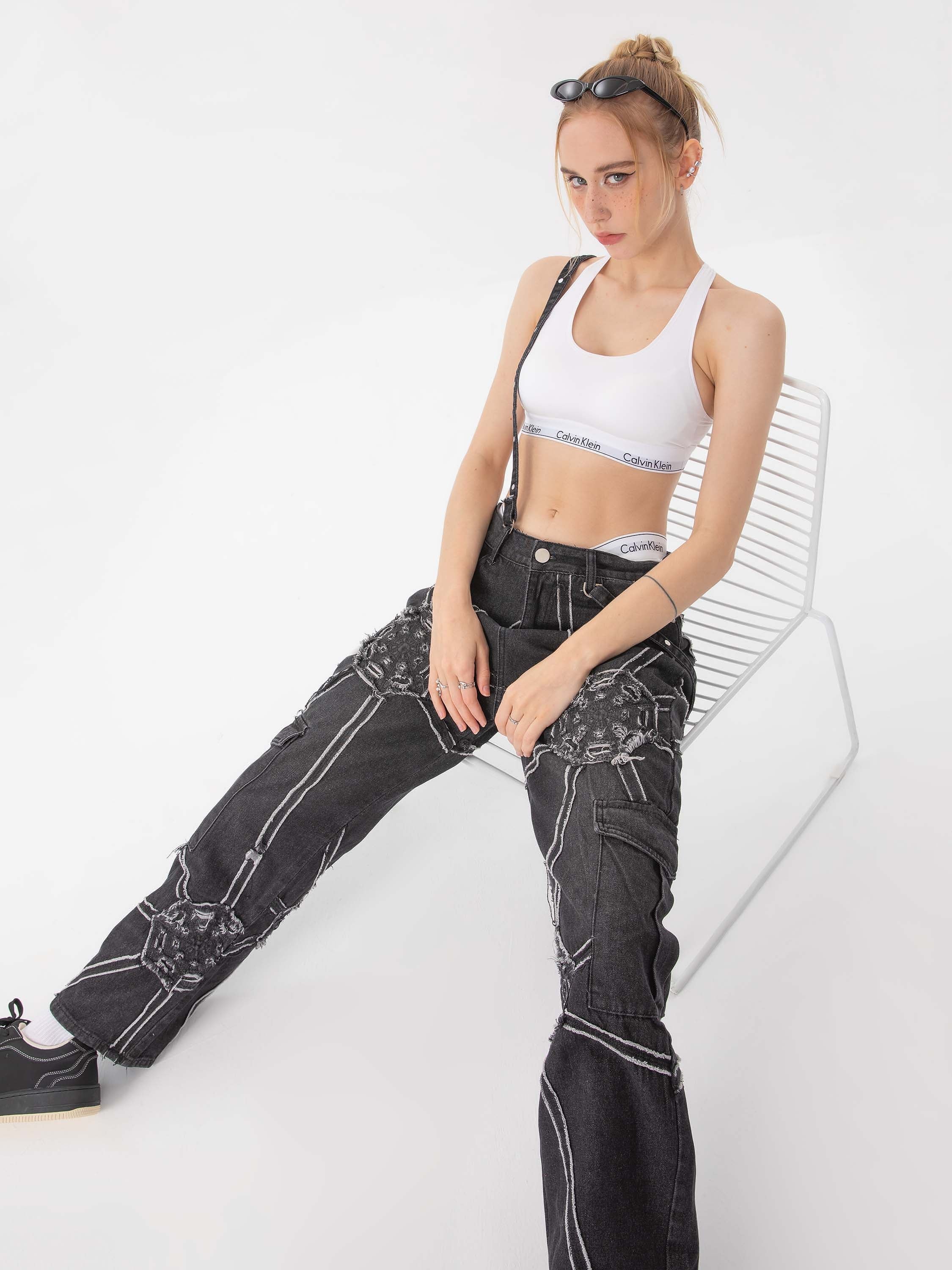 Street Spider Web Jeans