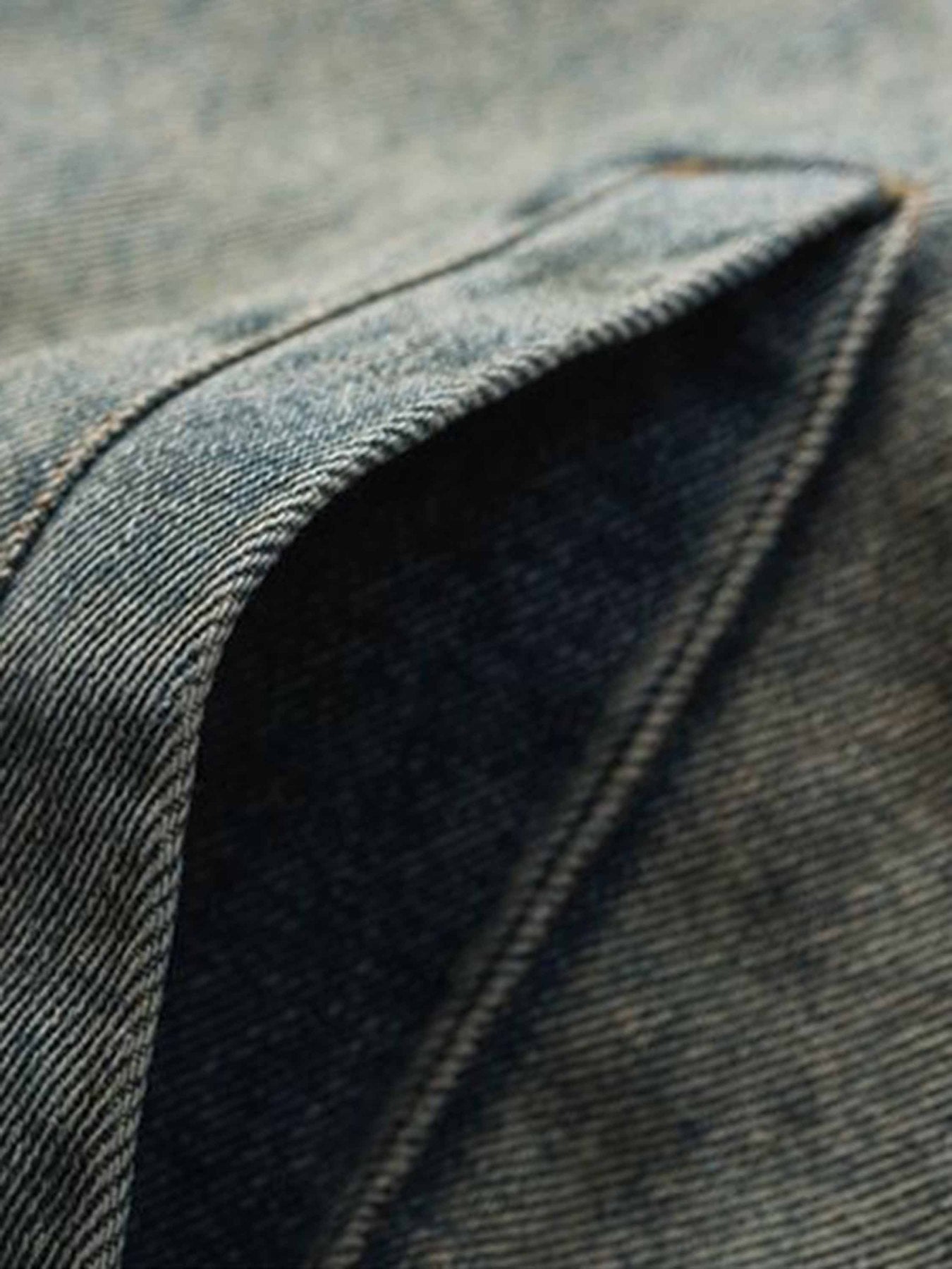 Badge Embroidered Denim Jacket