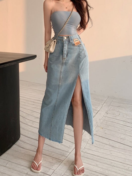 Vintage Jean Skirt