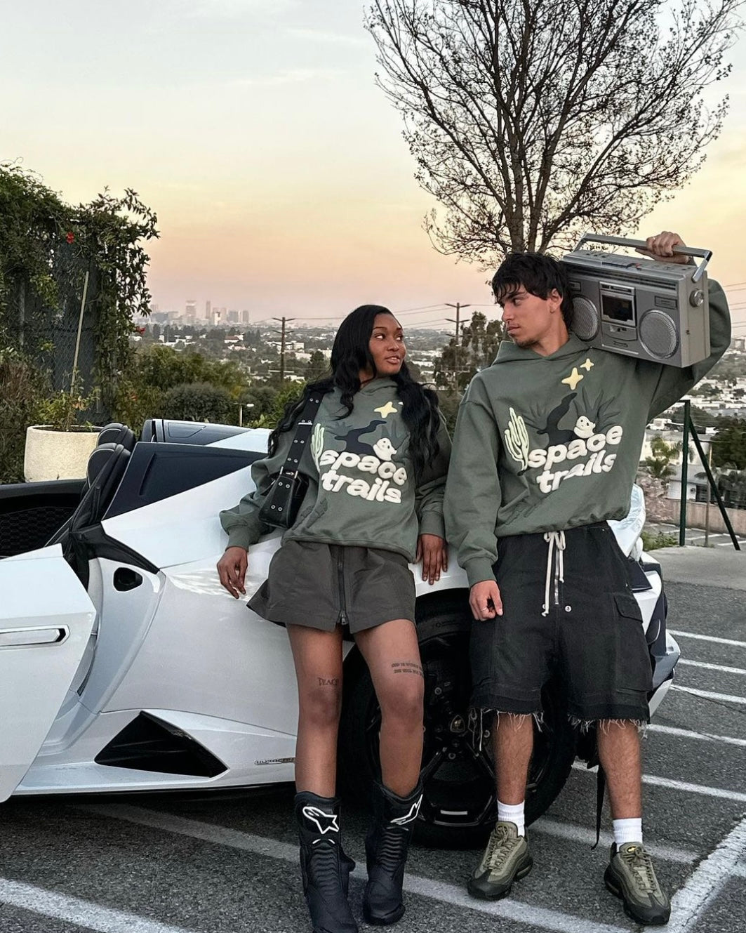 "Broken Planet" Space Trails Hoodie