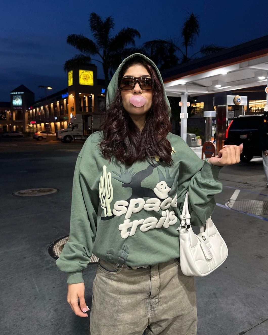 "Broken Planet" Space Trails Hoodie