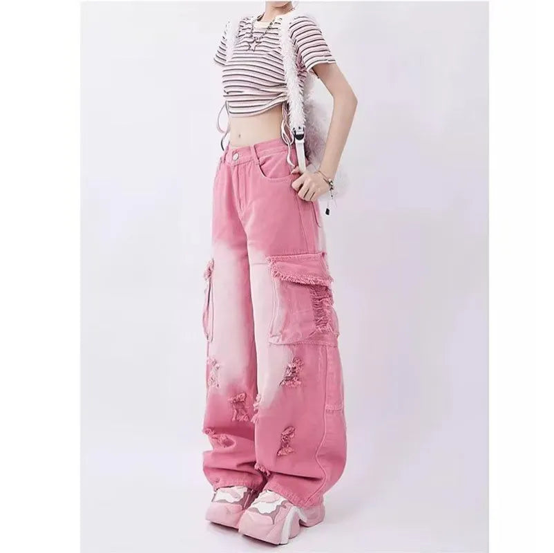Pink Washed Jeans