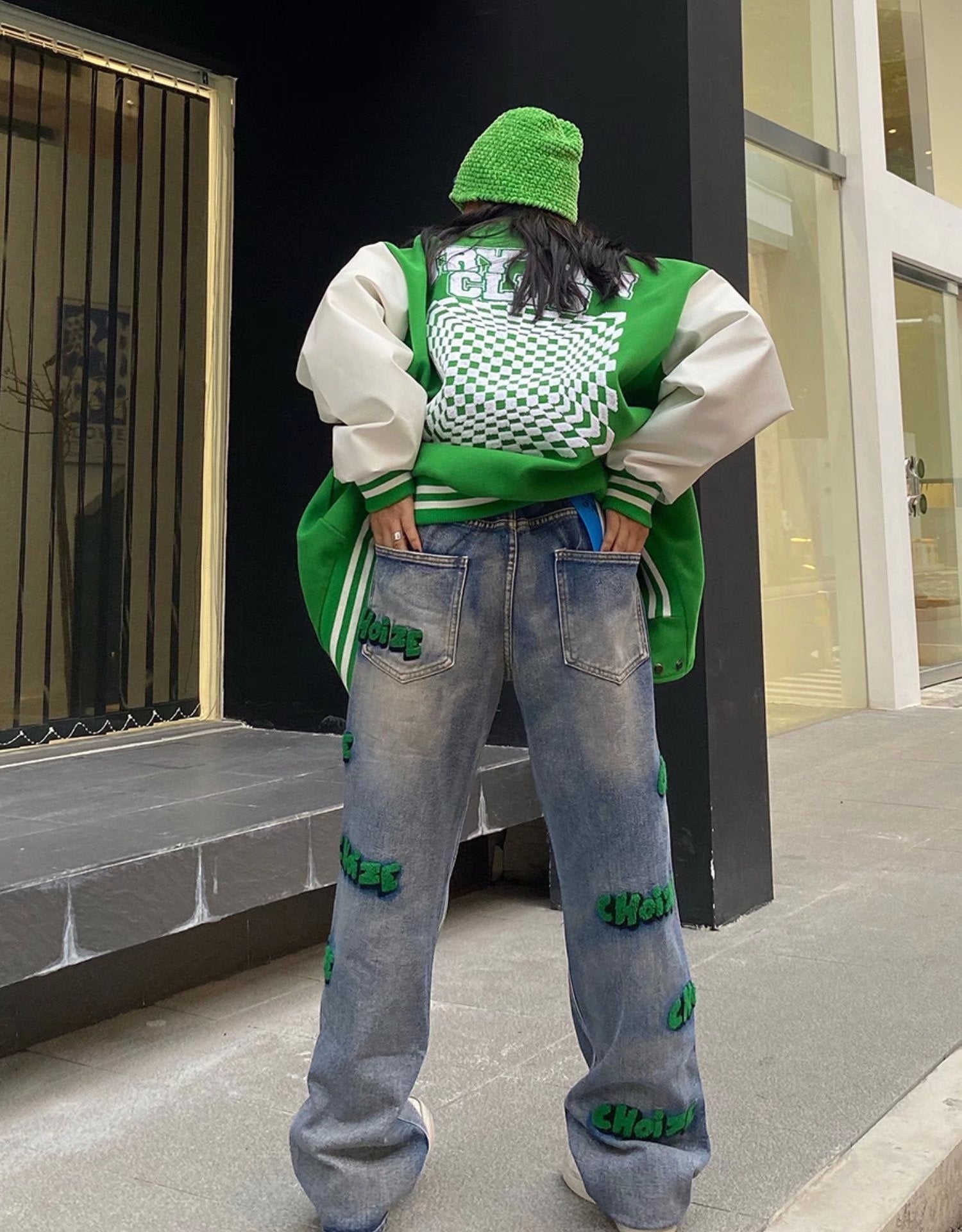 Letter Straight Pants