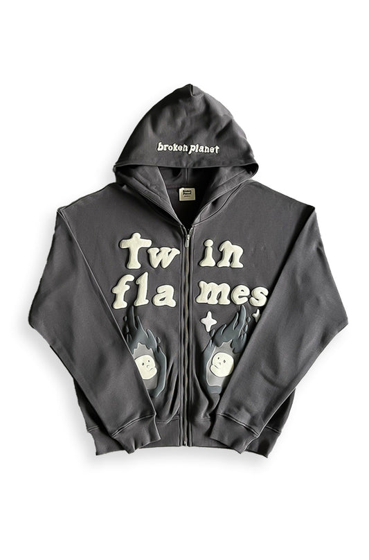 "Broken Planet" Twin Flames Hoodie