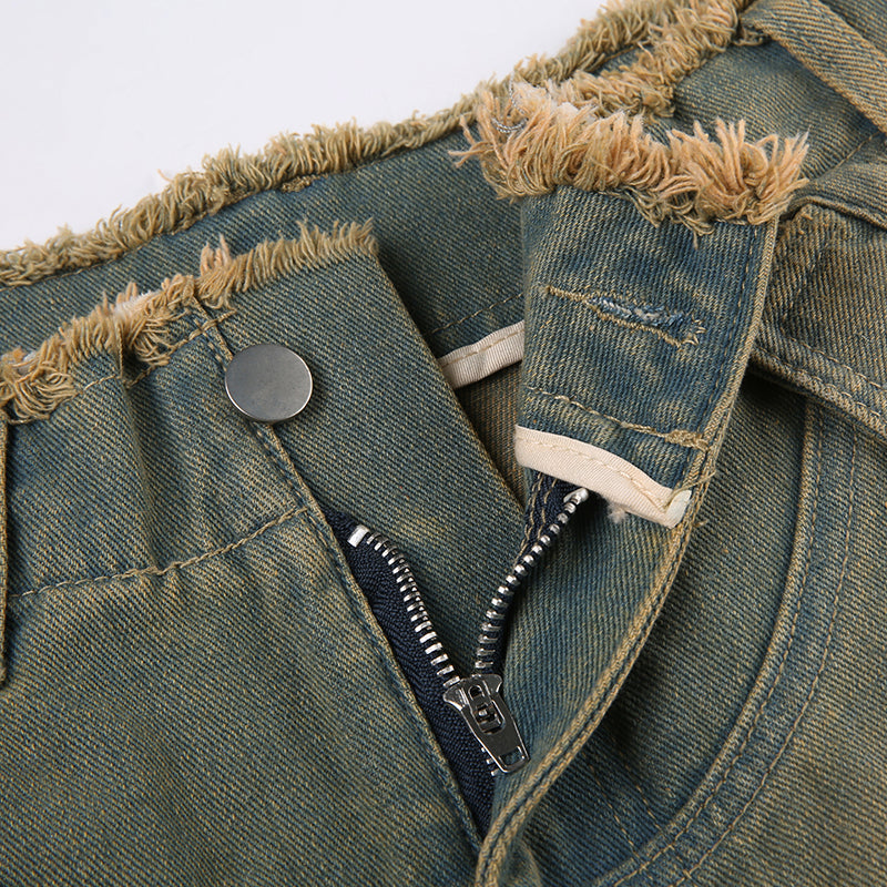 Y2K 2000s Washed Cargo Jeans