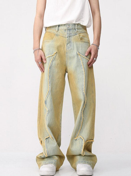 Washed Vintage Baggy Jeans