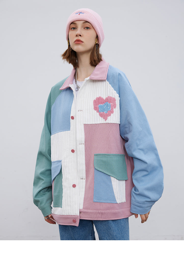 Heart Colorblock Jacket