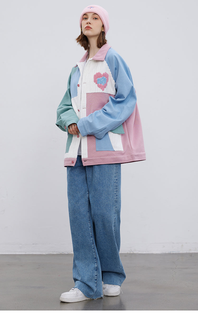 Heart Colorblock Jacket