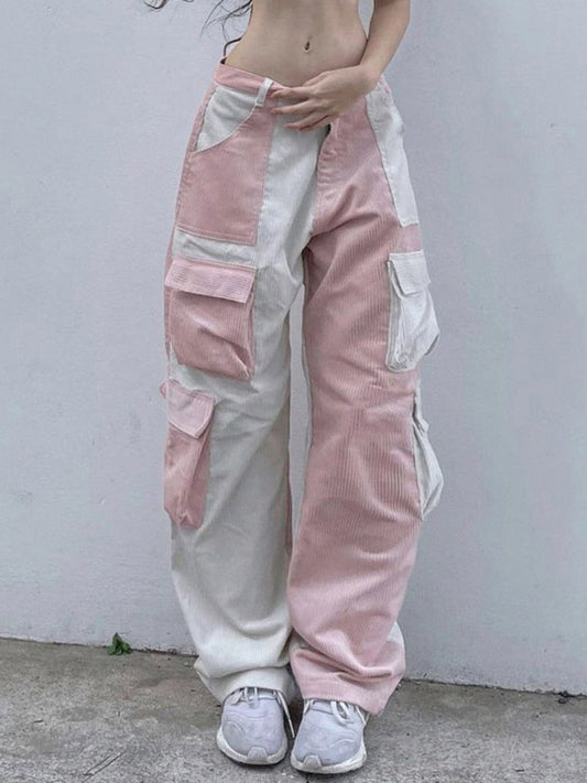 Patchwork Velvet Pant