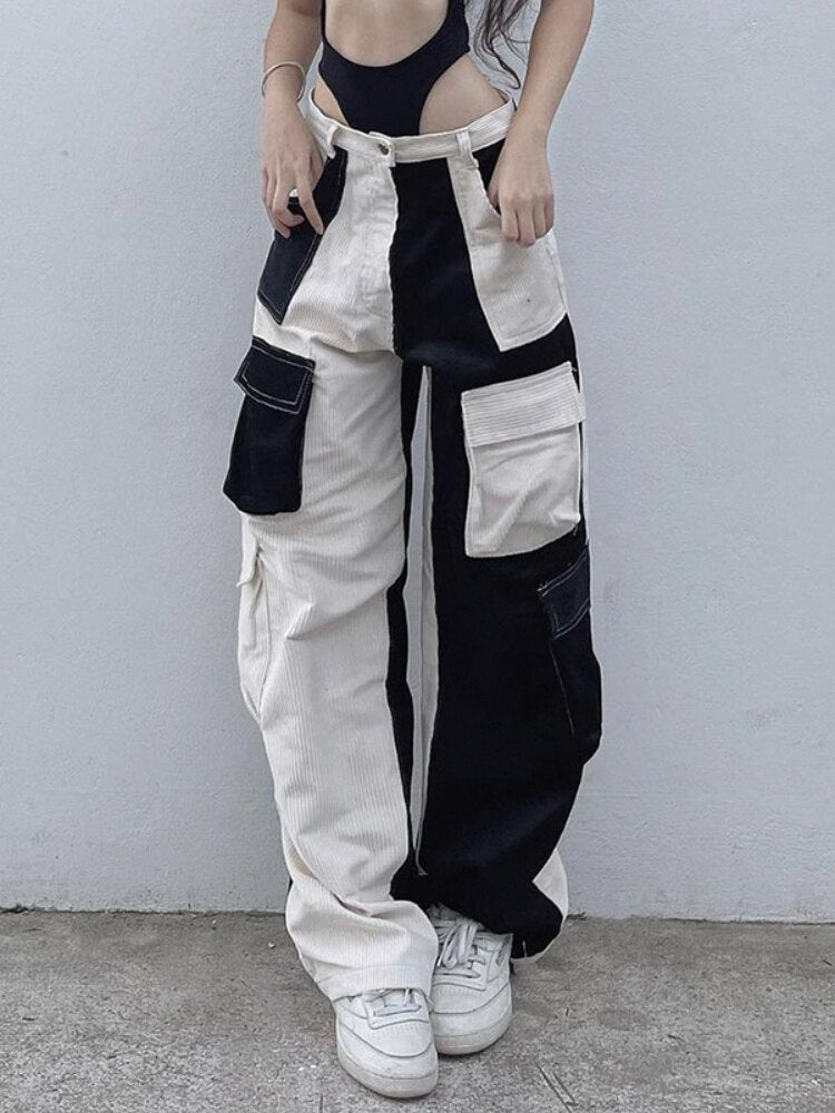 Patchwork Velvet Pant