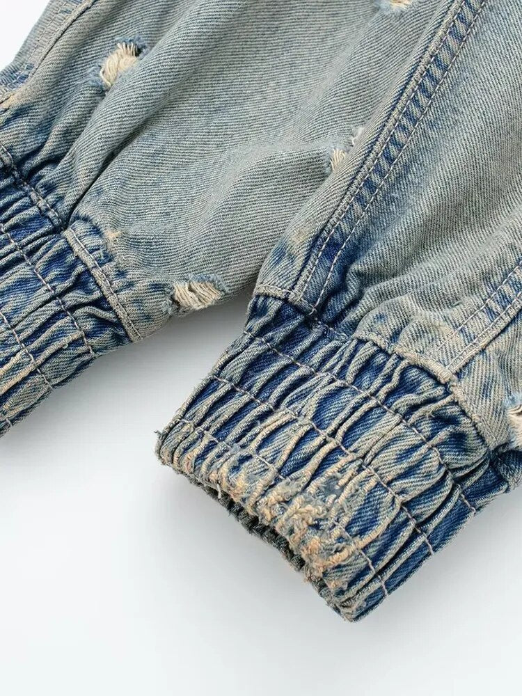 "Street Star" Fringe Denim Jacket