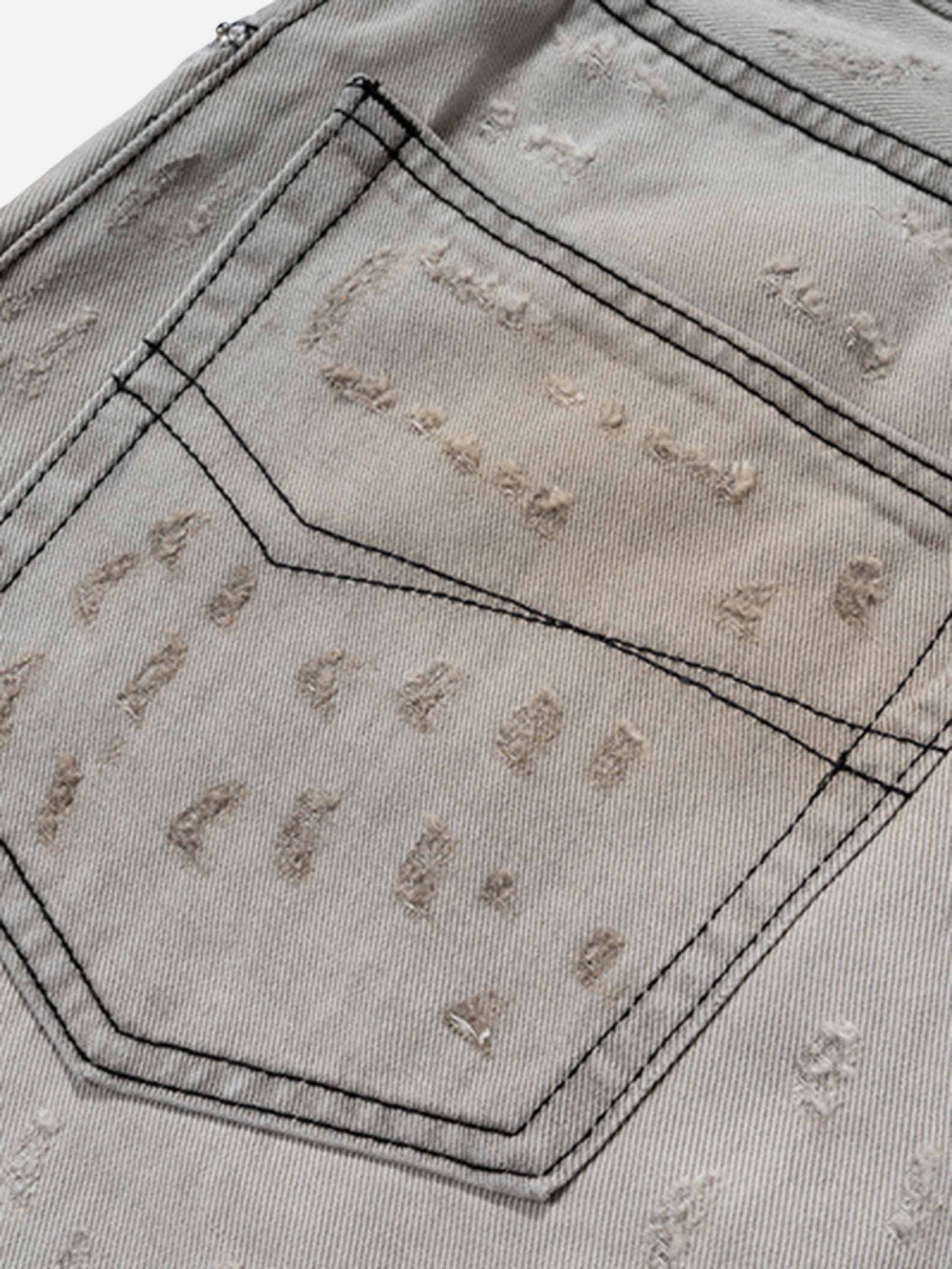 Ripped Washed Baggy Jeans