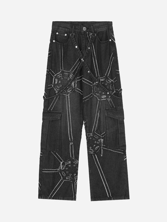 Street Spider Web Jeans